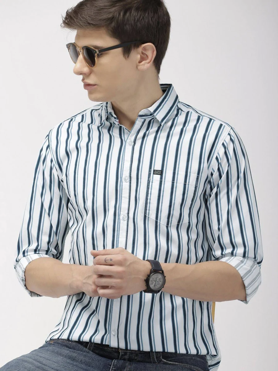 white line shirts